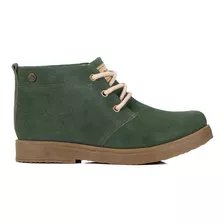 Botas Botitas Mujer Gamuza Clasica Cordones Mara Citadina