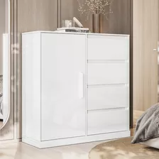 Cômoda 112x111 Grande Organizadora Closet Roupeiro Venus