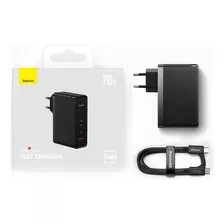 Carregador Rápido 3 Entradas 140w Usb Duas Usb- C Turbo