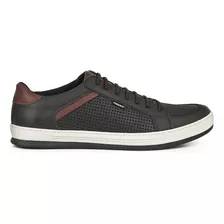 Zapatilla Hombre Cuero Urbana Sneakers Briganti Freeway Goma