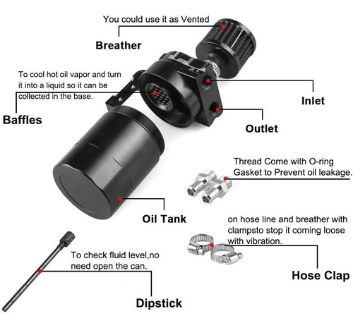Filtro Tanque Lata Captura Aceite Conflector Universal Foto 5