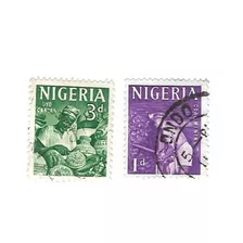 Lt1276. Par De Estampillas De Nigeria. 1961