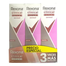 Antitranspirante Rexona Clinical 3 Pzas De 150ml Cu