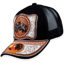 Gorra Vaquera Con Placa Metálica, Cachucha Charra