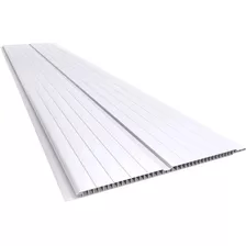 Forro De Pvc Branco Frisado 200 X 8 Mm Placa 3,00 Mts