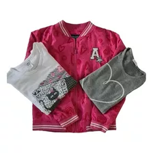 Campera Y 2 Remeras Talle 10 (combo 5)