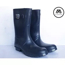 Bota De Lluvia Dama Con Hebilla