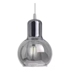 Lampara Colgante 1 Luz Cromo Vidrio Fume Moderna Led Color Vidrio Transparente Gioluce 2901-1-cr-fu