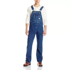 Berne Men S Original Unlined Washed Denim Bib Overall