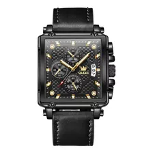 Reloj Cuadrado De Cuarzo Olevs 9925 Para Hombre