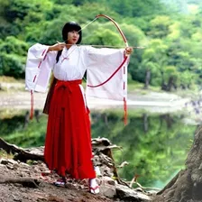 Inuyasha Cosplay, Disfraz De Kikyo, Kimono De Bruja Japonesa