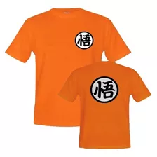 Camiseta Masculina Goku Camisa Dragon Ball Frente E Costas