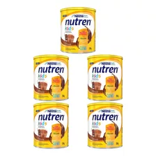 Nutren Kids Fórmula Infantil Nestlé Chocolate 350g Kit 5 Un