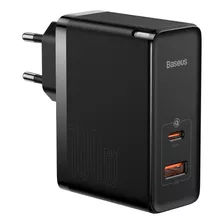 Baseus Gan5 Pro Fast Carregador Turbo Macbook 100w Cor Preto