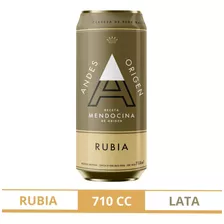 Cerveza Andes Origen Rubia 710ml X4