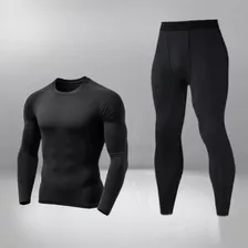 Kit Calça E Camisa Térmica Segunda Pele Com Proteção Uv 50+