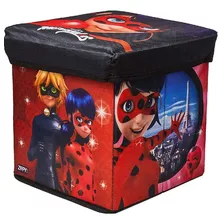 Porta Objeto Dobravel Infantil Banquinho Ladybug Zippy