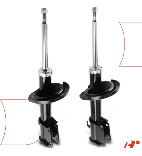 Front Pair 2 Strut Assembly Compatible With Saab 9000 1988,  Foto 8