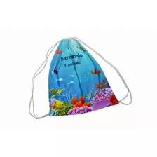 20 Lembrancinhas Fundo Do Mar - Mochila Saco 20x30cm 