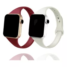 Pulseira Silicone Slim Fina Para Apple Watch Smartwatch Iwo