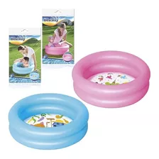 Pileta Inflable 2 Aros Infantil Bebes 61x51cm - Del Tomate Color Agua