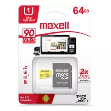 Tarjeta De Memoria Maxell Microsd 64gb Uhs-i