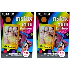 Instax Mini Instant Rainbow Film, 10 Hojas, Juego De 2 ...