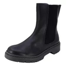 Bota Usaflex Couro Natural Feminina Sola Tratorada Ah2014