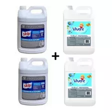 Skip Jabón Liquido X 5 Lt (2) + Suavizante Vivere X 5 Lt (2)