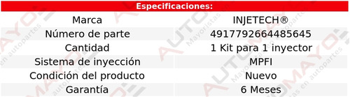 Un Repuesto P/1 Inyector Injetech Pickup L4 2.4l 1995-1997 Foto 2