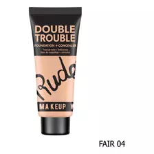 Base Con Corrector Foundation And Concealer Rude Cosmetics Tono Fair 04