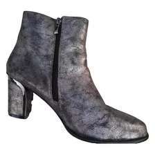 Botas Botinetas Barker Mujer Brillantes Elegantes Fiesta T40