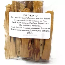 Incenso Palo Santo Sagrado 100% Natural 50 Gramas