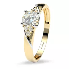 Anillo De Compromiso Iris Amelie Joyas Oro 14k 