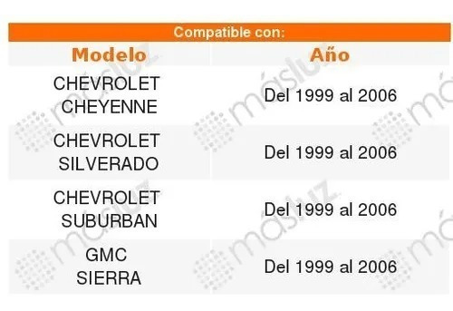 Luna Chevrolet Silverado 1999 2000 2001 2002 2003 2004 2005 Foto 6