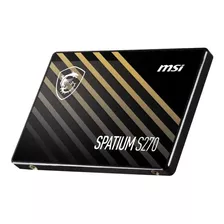 Estado Solido 120gb Msi Spatium S270 2.5'' Sata Pc Pcreg Color Negro