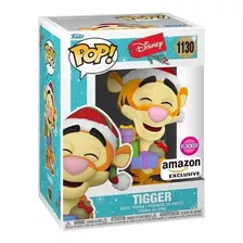 Funko Pop! Disney: Tigger #1130 Amazon Flocked Detalla A