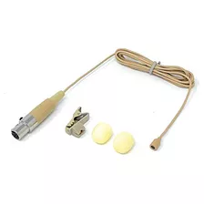 Micrófono De Solapa Lavalier Beige Mini Xlr Ta4f De 4 ...