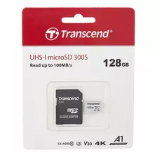 Tarjeta De Memoria Micro Sdxc Transcend De 128gb + Adapta...