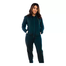 Conjunto De Frio Moletom Feminino Agasalho Flanelado Ziper 