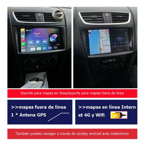 Radio Estereo De Pantall Android Gps Para Suzuki Swift 12-17 Foto 3