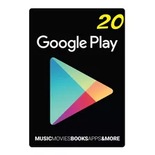 Google Play 20 Dólares Play Store Android Egift Card