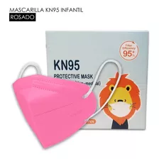 Mascarilla Infantil Kn95 / Rosa / 10 Unidades 