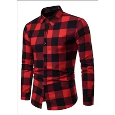 Camisa A Cuadro Para Hombre