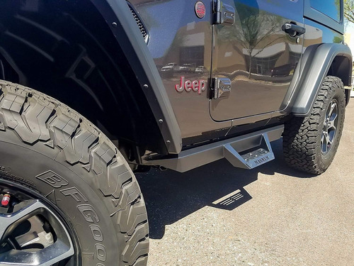 Magnum Rt Drop Steps - Estribos Negros Para Wrangler Jl 2018 Foto 4