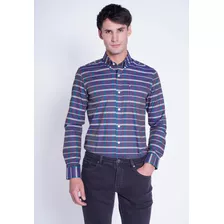 Camisa Hombre Viridian Azul Fw 2023 New Man