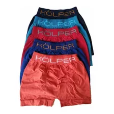 Boxer Niño Kolper Sin Costura Algodón Liso A. 3600