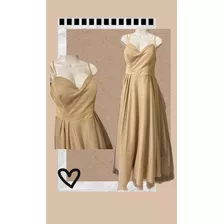 Vestido Nude Brillo Elegante