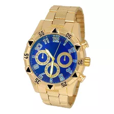 Relógio Masculino Aço Casual Luxo Top Original + Caixa
