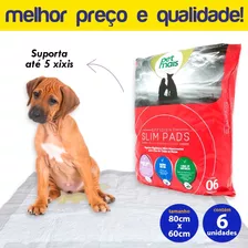 Tapete Higiênico Para Cachorro 6 Unidades Petmais Slim Pads